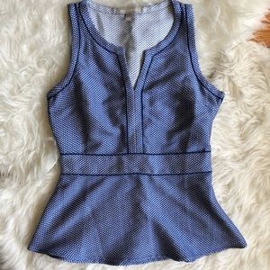 Banana Republic Textured Peplum Top - Size 4